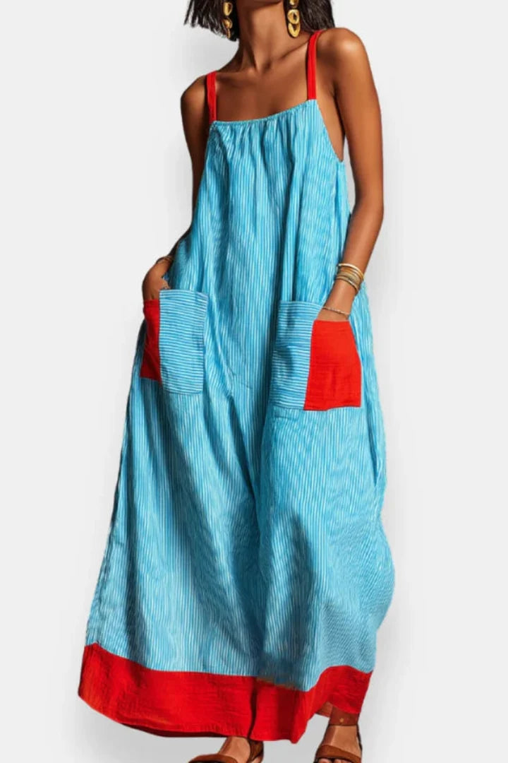 Celestina™ | Long Dress with Straps and Pockets