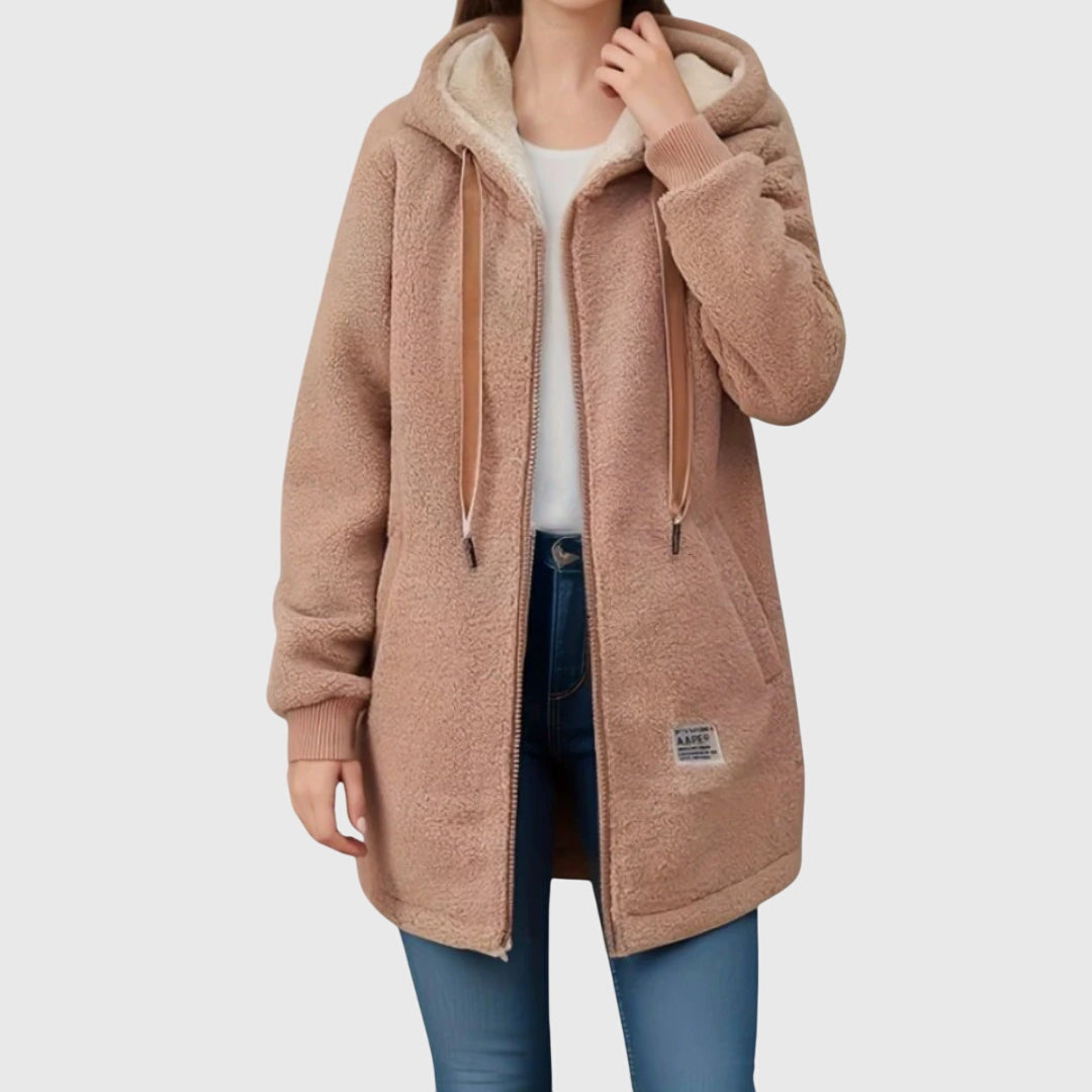 Vanie – Soft Fleece Jacket with Hood