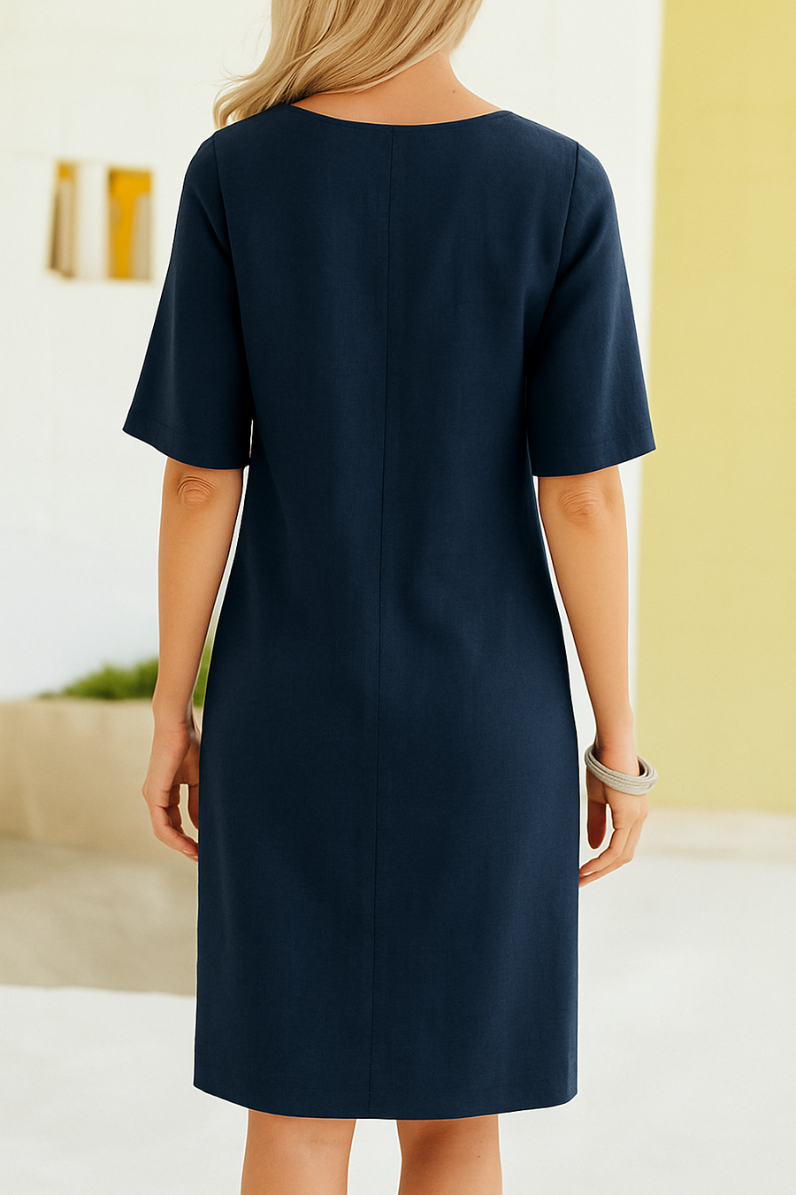 Karina™ | Linen-Cotton Shift Dress