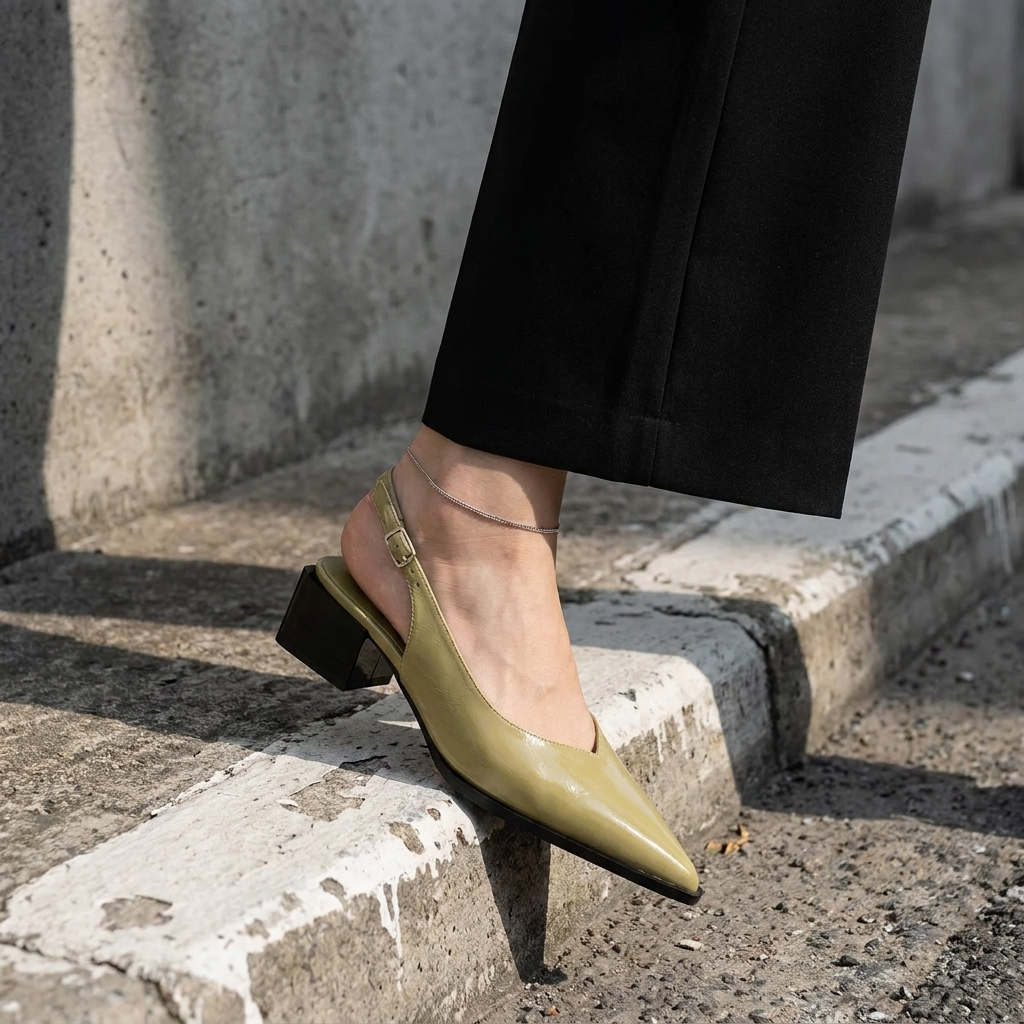 The Meredith Slingback Heel