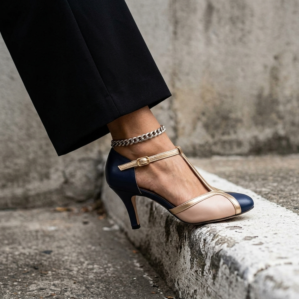 The Selby T-Strap Heel